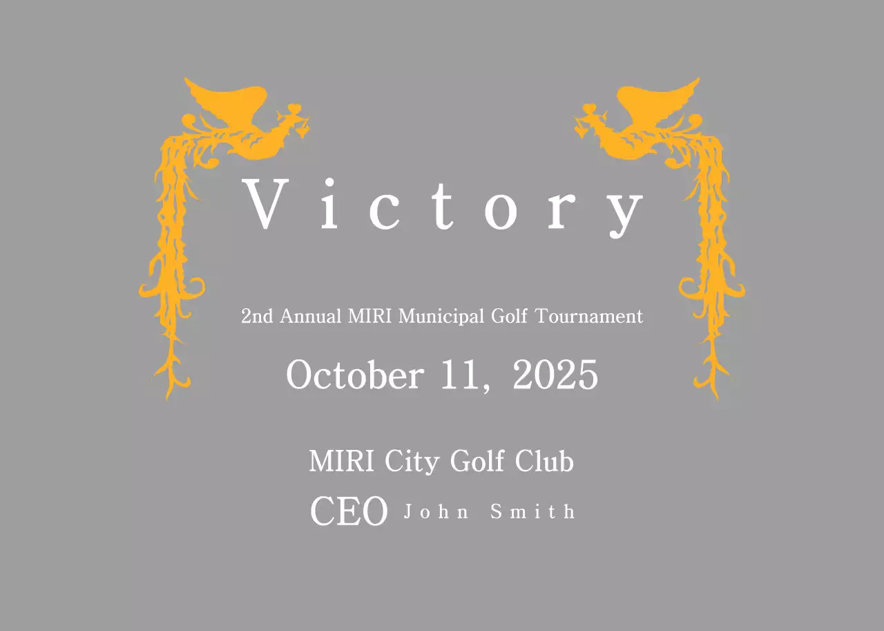 Cúp giải đấu golf cổ điển với trang trí phượng hoàng đầy màu sắc