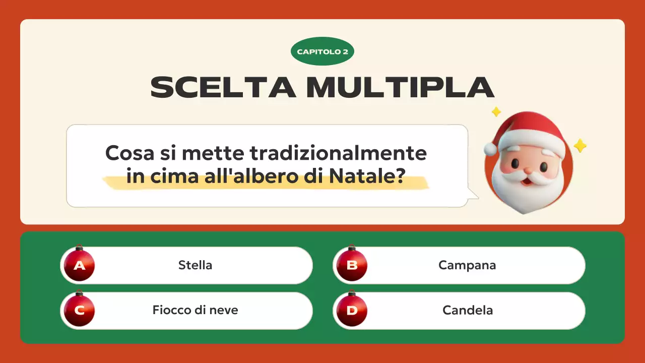 presentazione rossa festosa per le vacanze