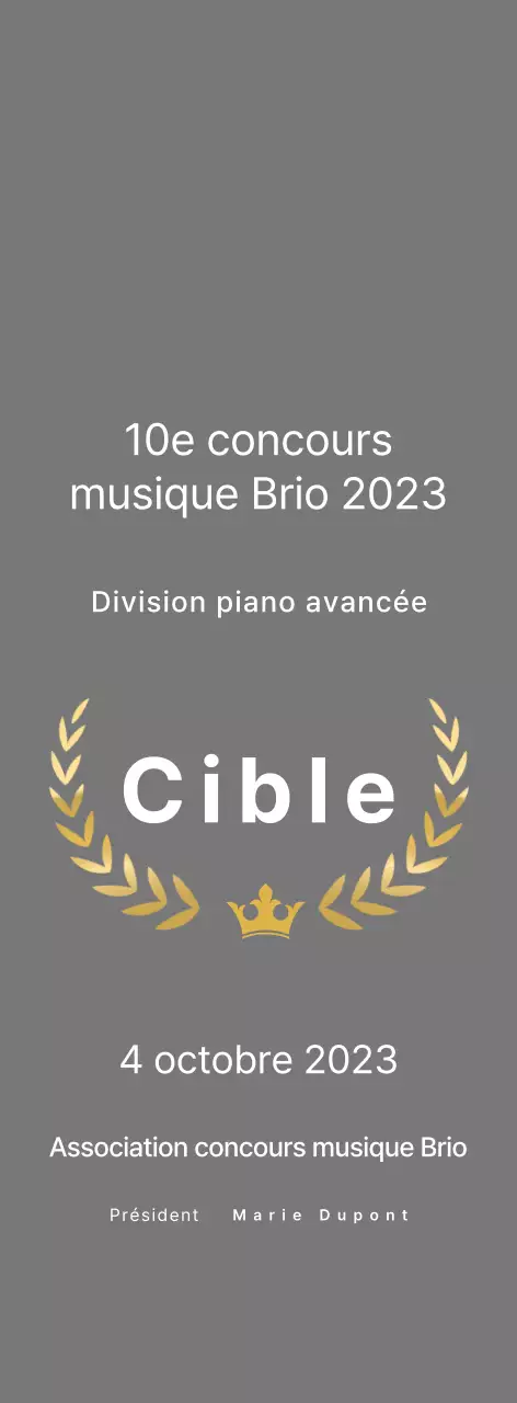 Grey Simple Music Listing