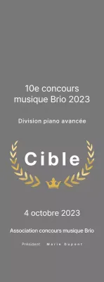 Grey Simple Music Listing