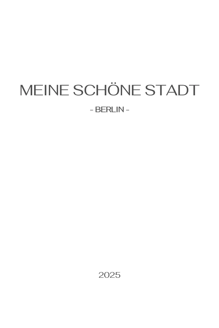 Ein Fotokalender mit klarem, urbanem Charakter