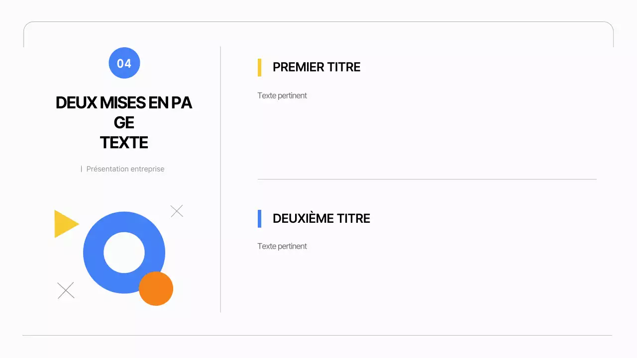 Un plan d'affaires simple en blanc