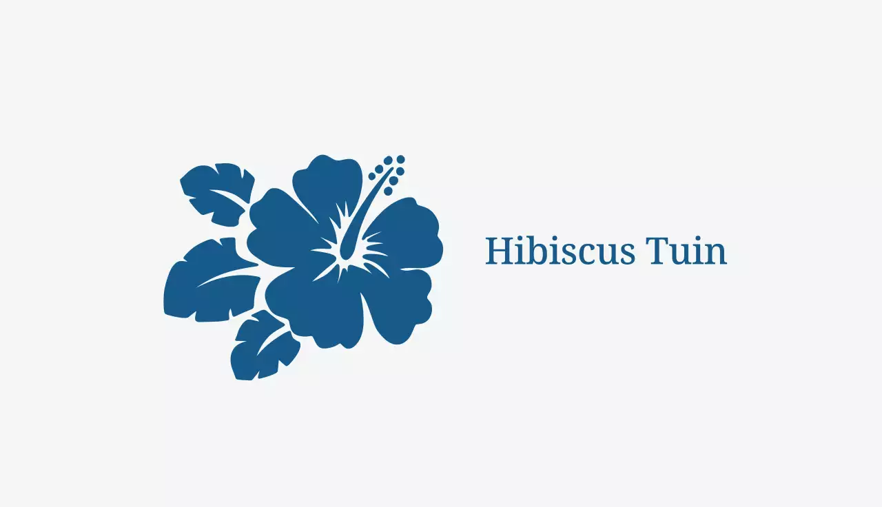 blauw botanisch visitekaartje