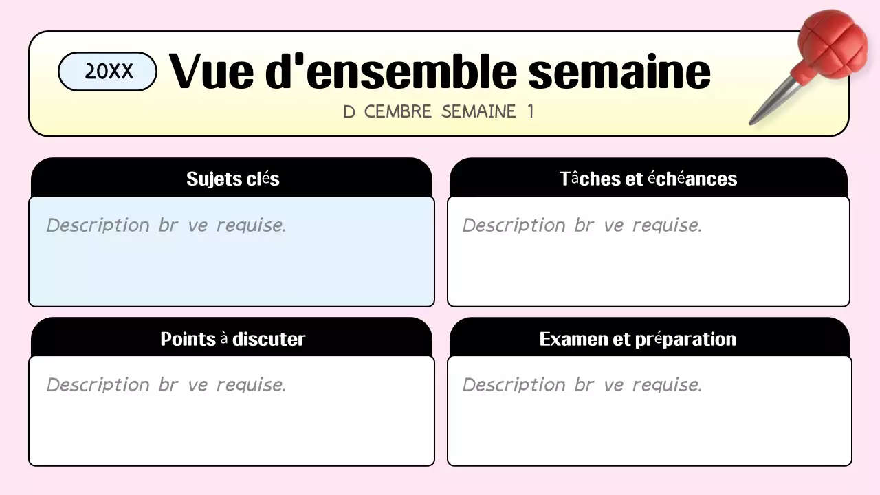 agenda de classe rose tendance