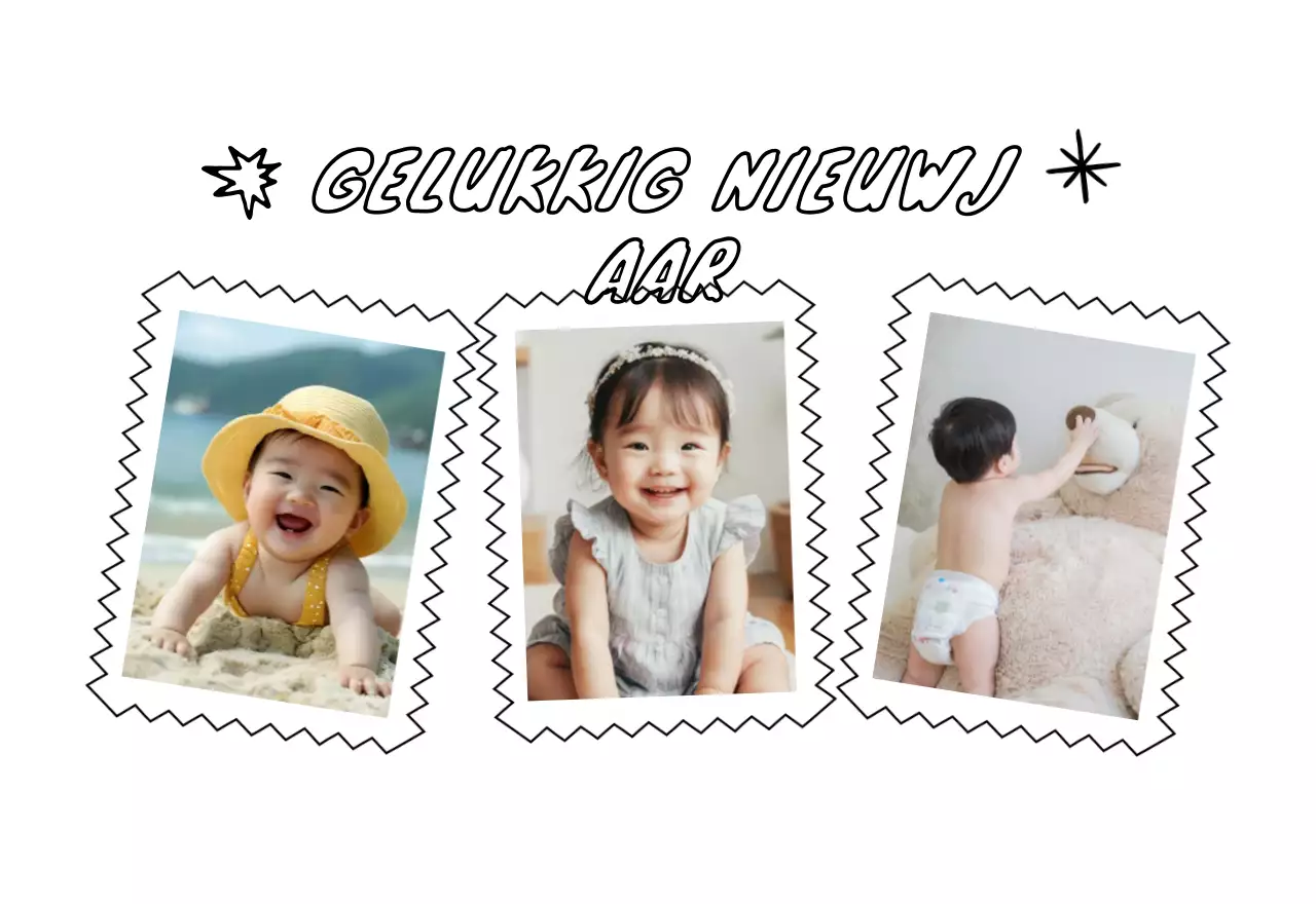 Gele nieuwjaarskalender