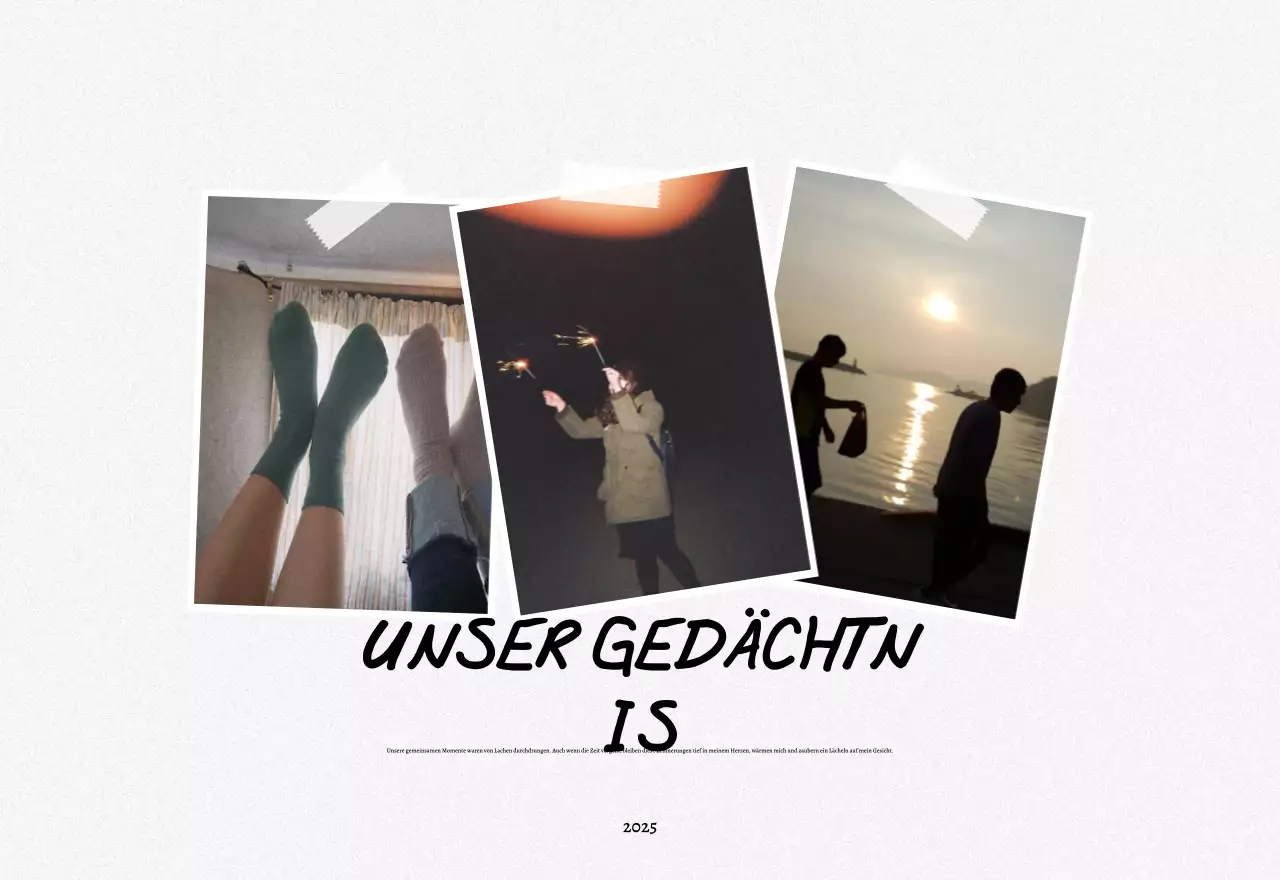 Fotokalender mit alten Erinnerungen und Fotorahmen