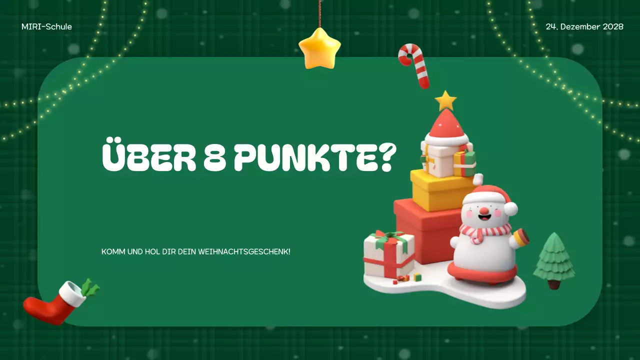 grünes Festtagsereignis