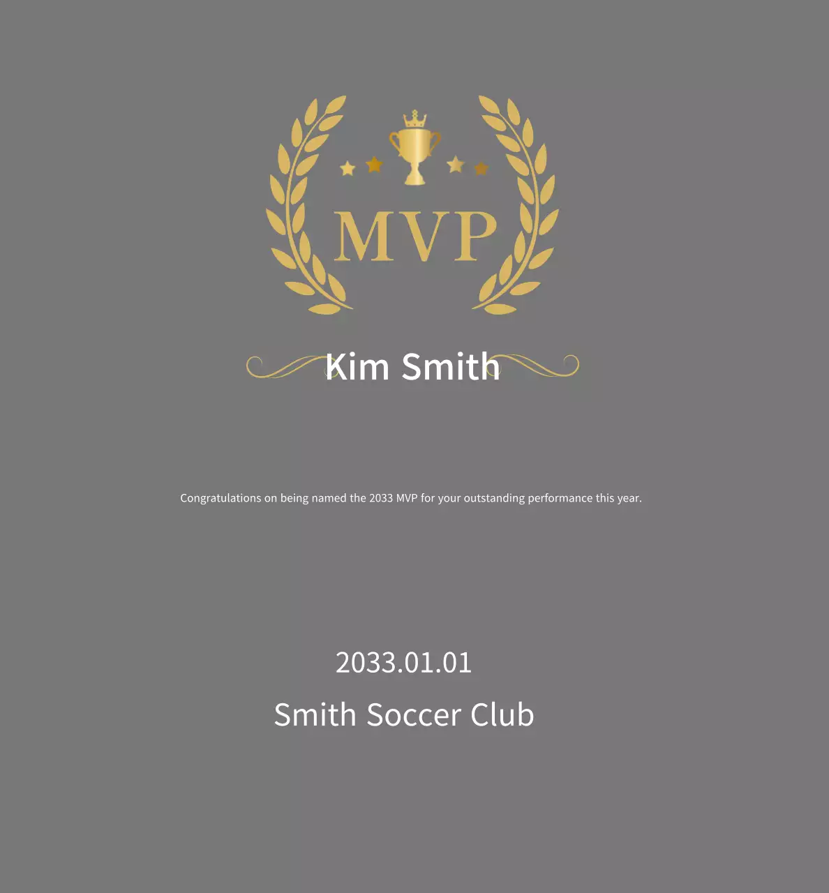 Plakat Sepak Bola Sederhana Abu-abu