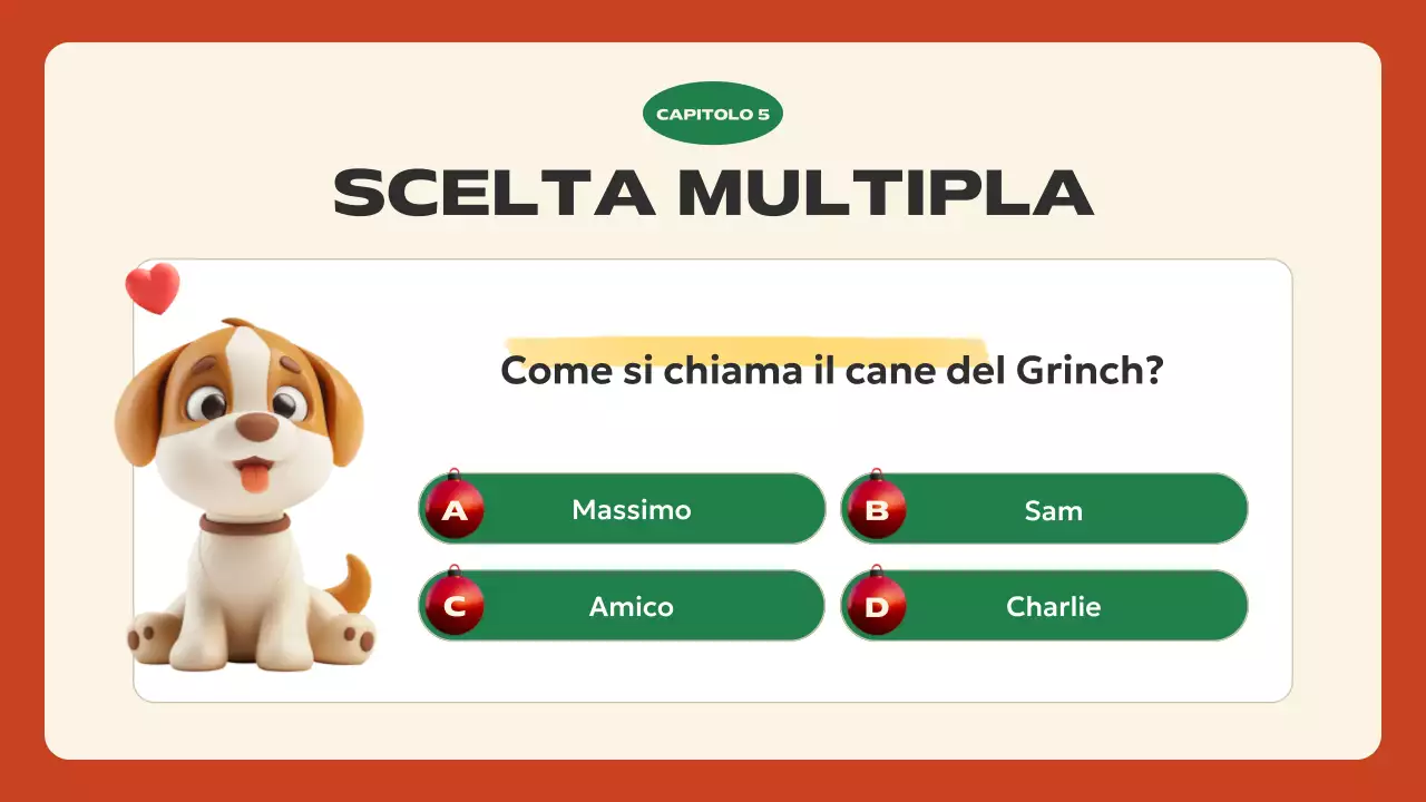 presentazione rossa festosa per le vacanze