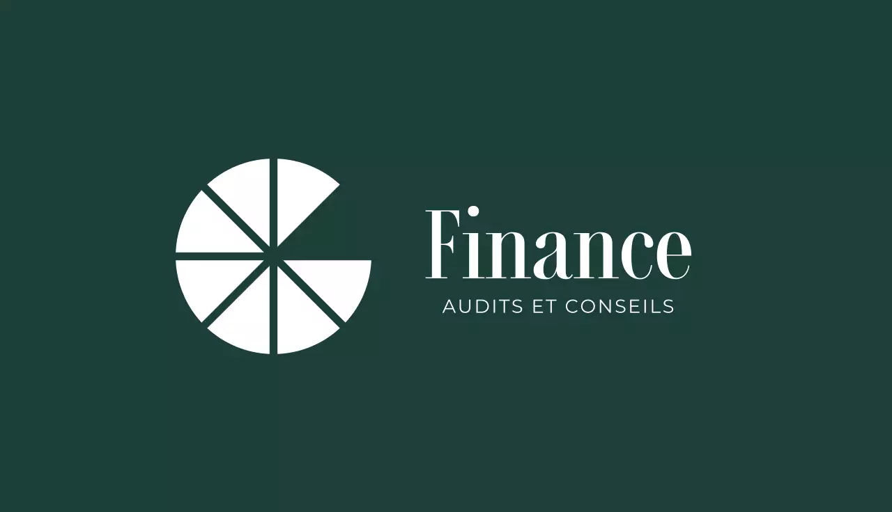 carte de visite professionnelle verte pour la finance