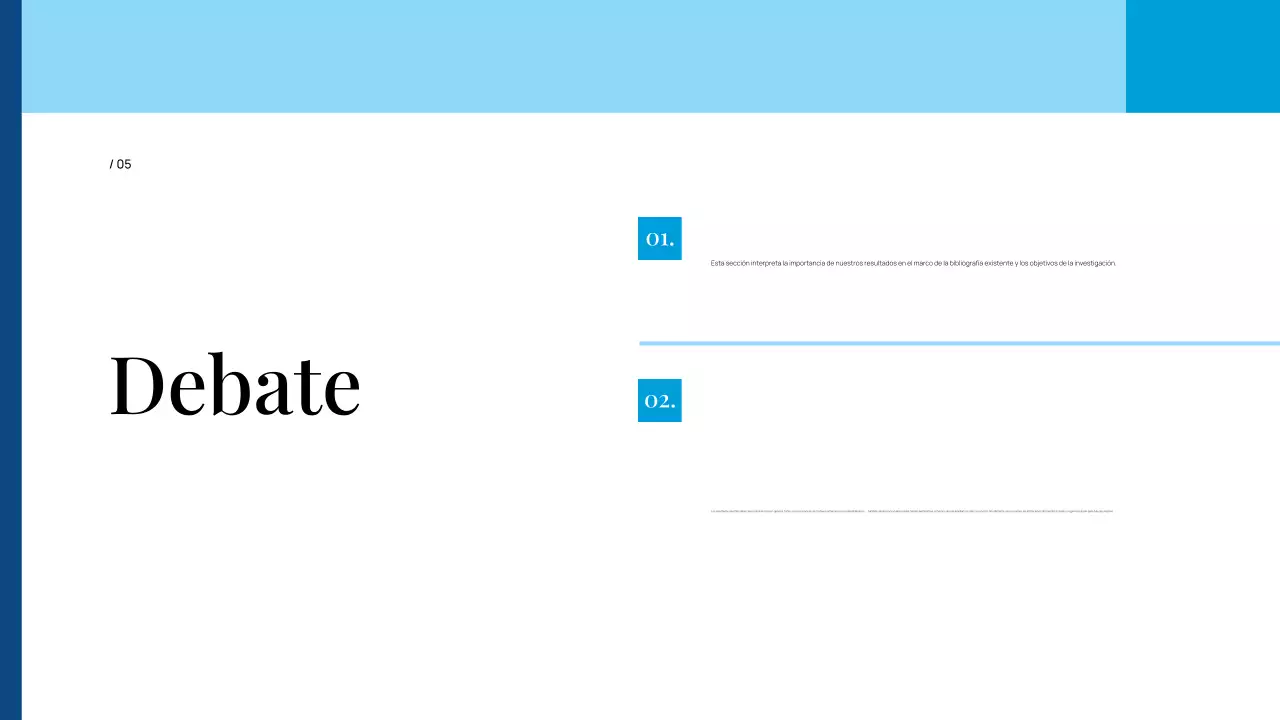 blue presentación profesional de tesis