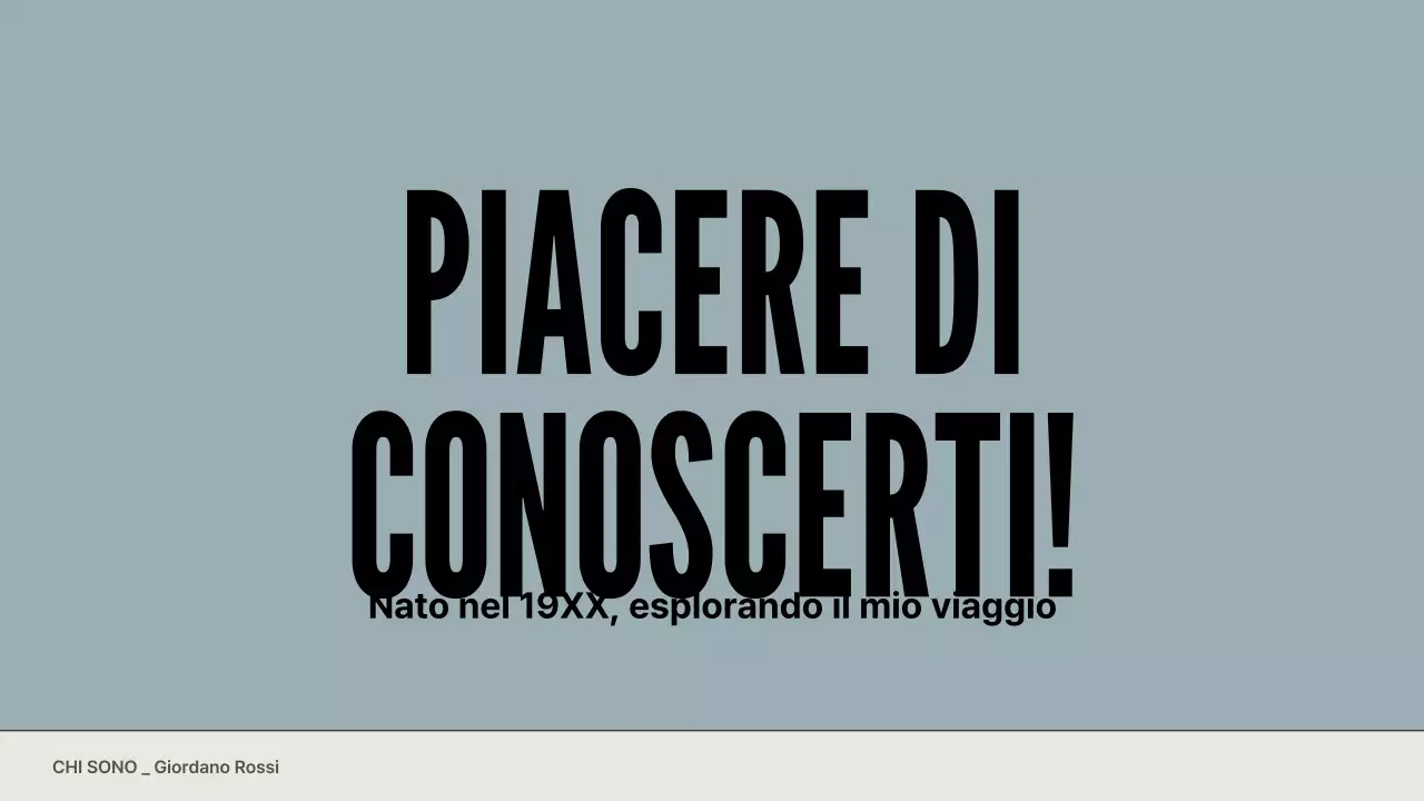 portfolio di profilo moderno grigio blu