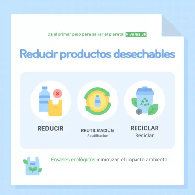 Campaña azul claro de protección del medio ambiente