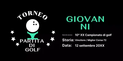 Targa Green Simple Golf