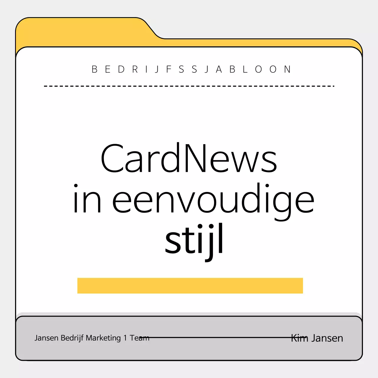 Grijze eenvoudige bedrijfssjabloon promoten