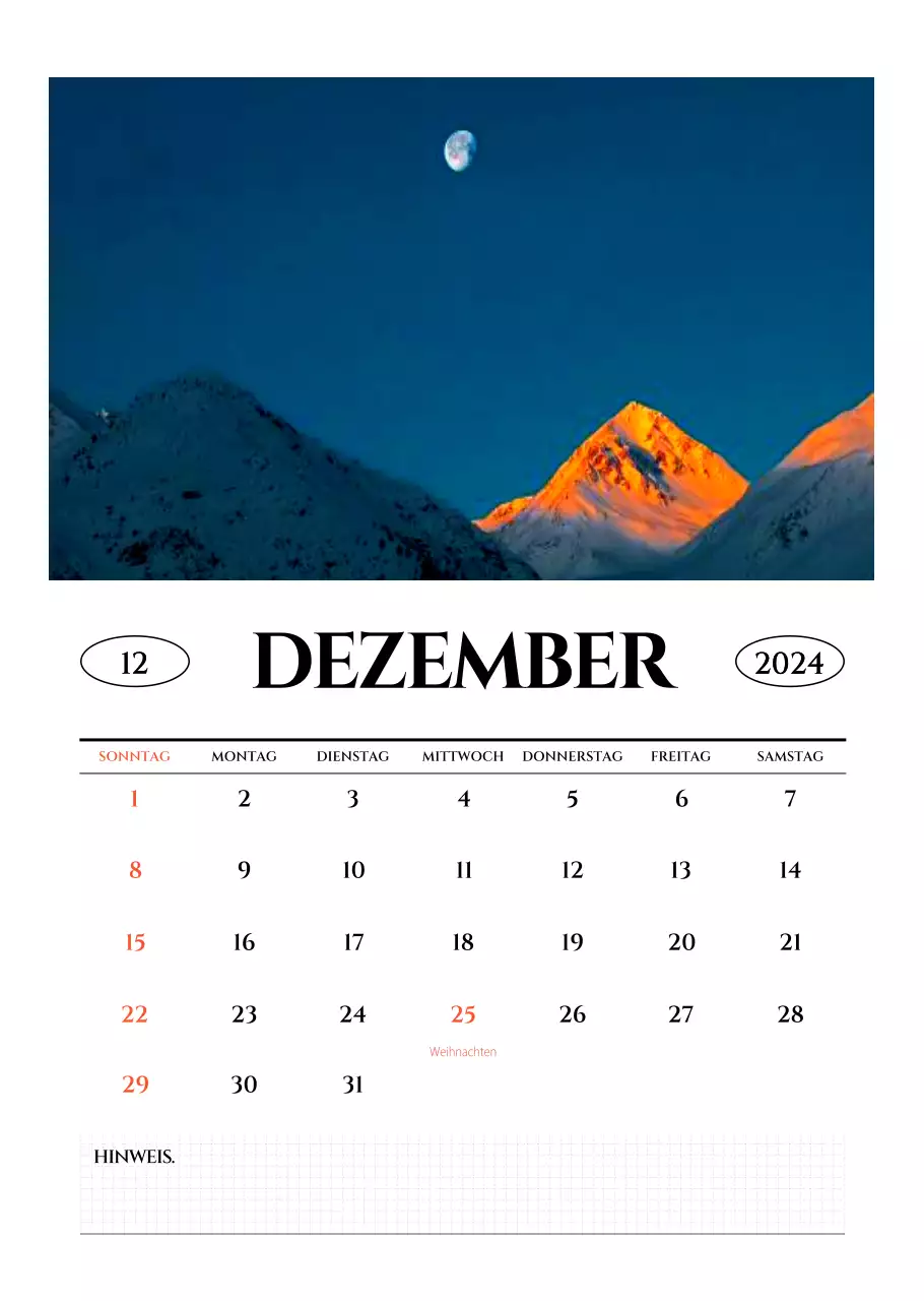 Einfacher Stil Wandkalender mit schwarz-weiß emotionalen Reisefotografie Konzept