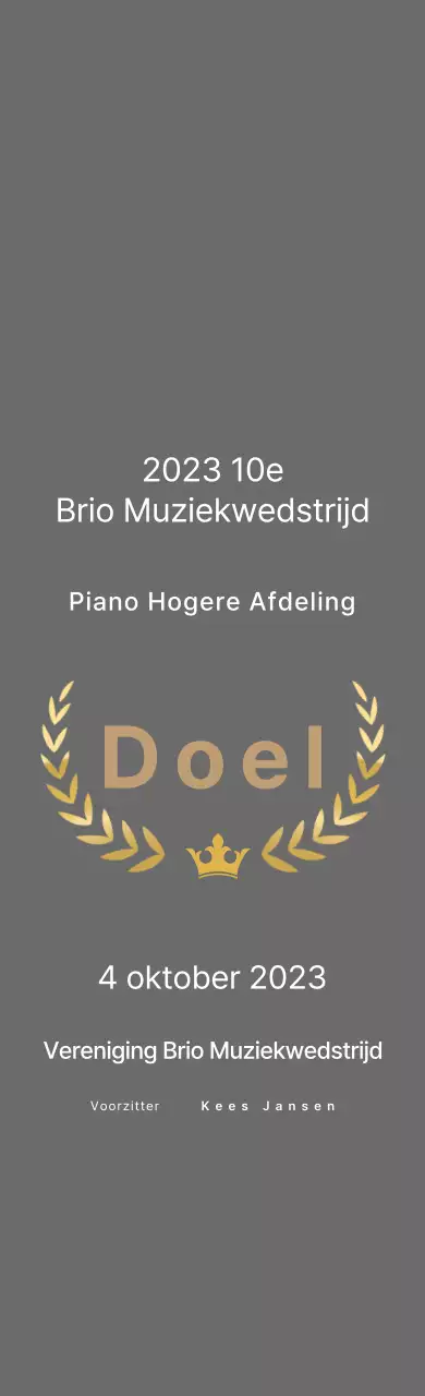 Klassieke Lijst Trofee