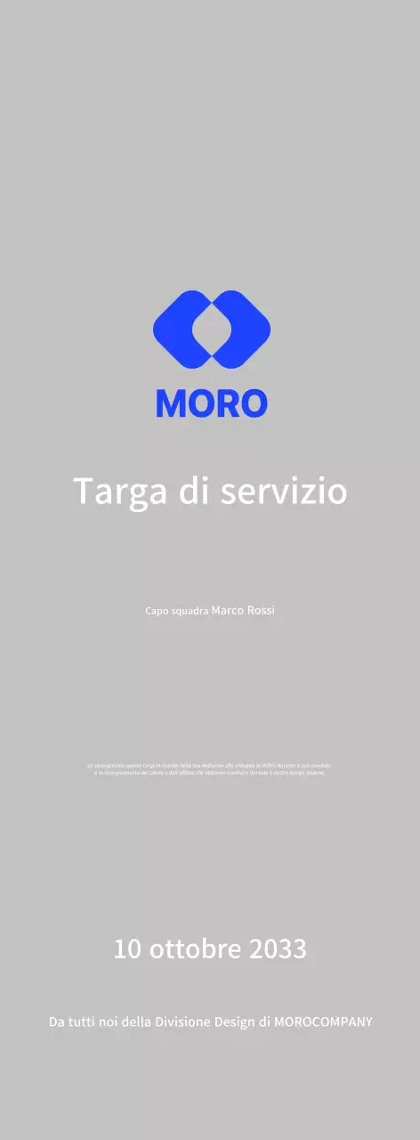 Celebrare il logo aziendale blu