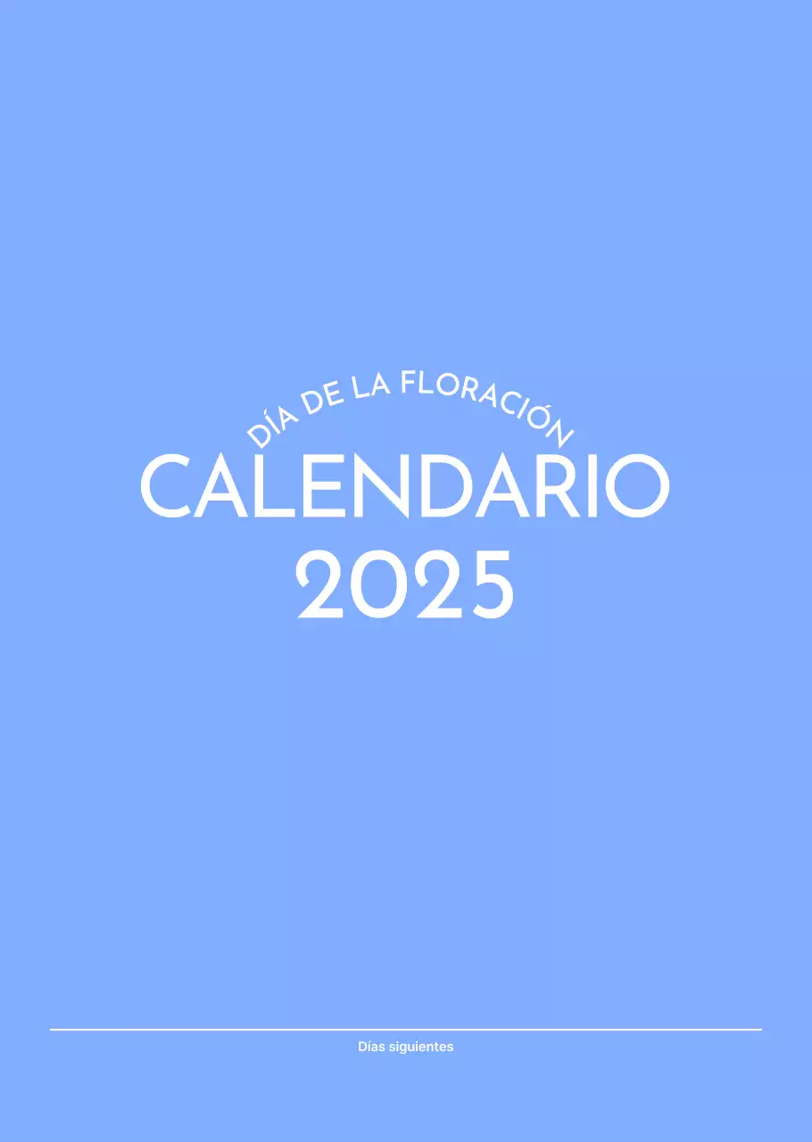 Calendario fotográfico de seguimiento de objetivos con un toque de azul