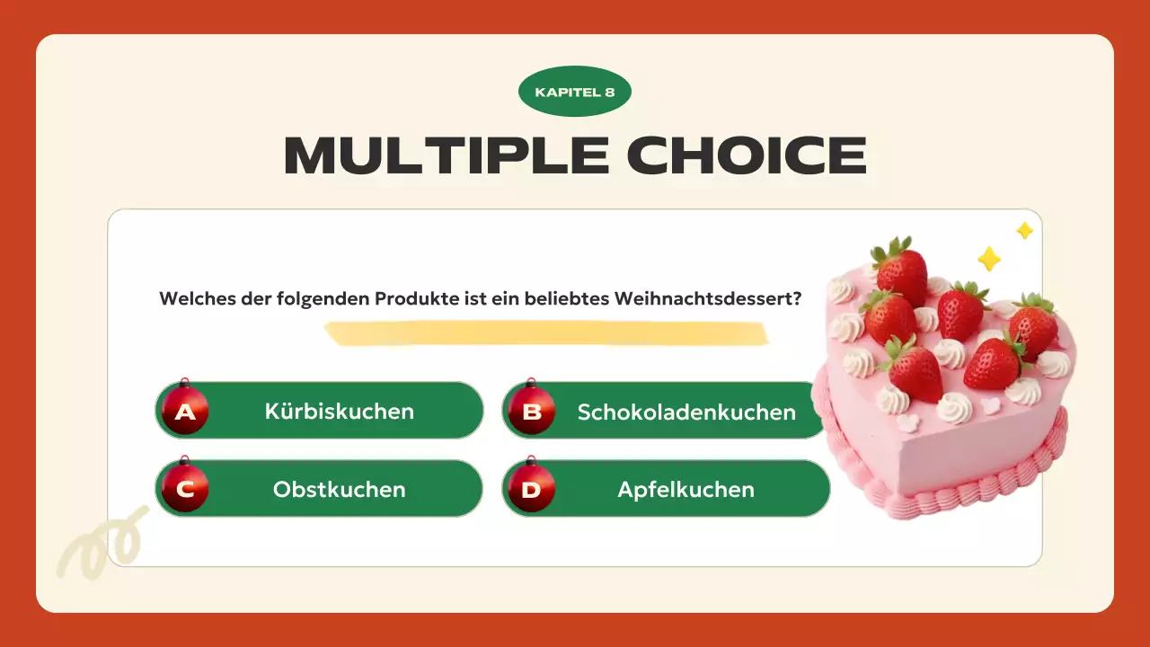 rote festliche Weihnachtspräsentation