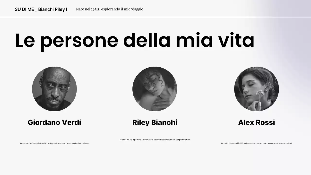 portfolio di presentazione moderno grigio bianco