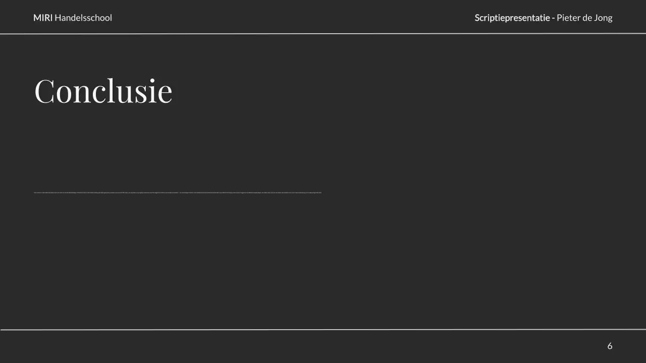 neutrale elegante scriptiepresentatie