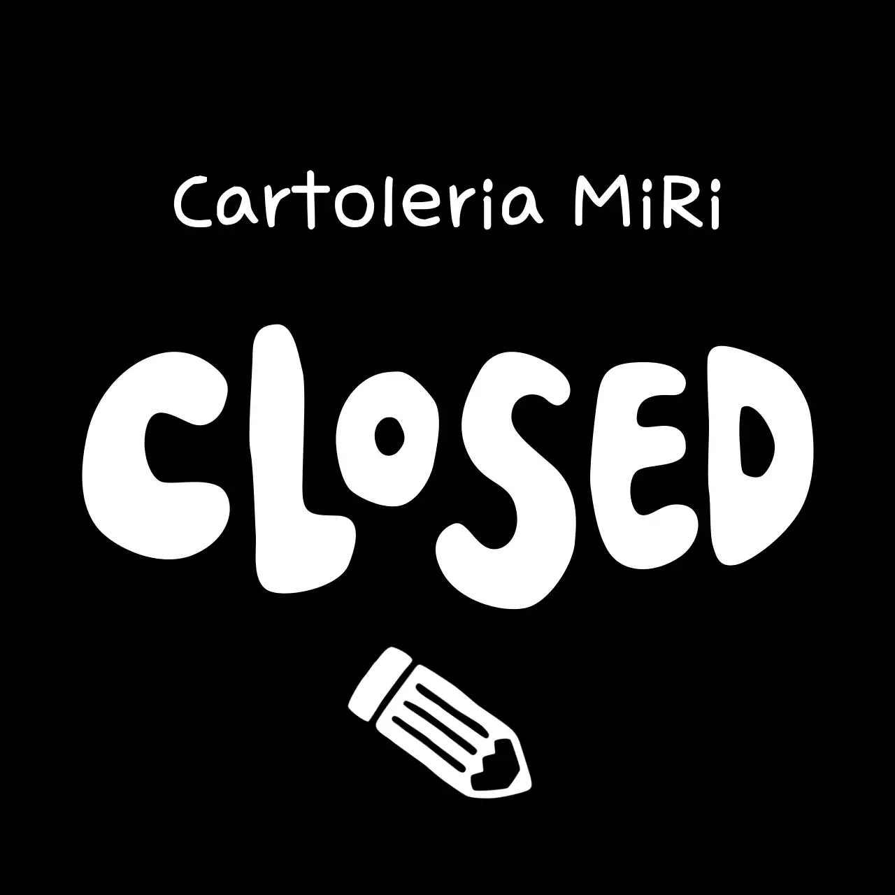 Insegna di apertura e chiusura di un piccolo negozio