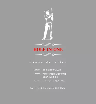 Klassieke golfplaquette met een illustratie van een golfspeler