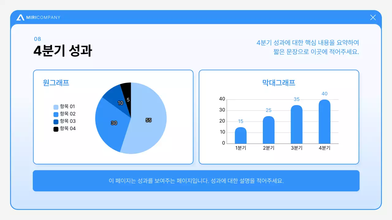 파랑 모던 보고서 분석