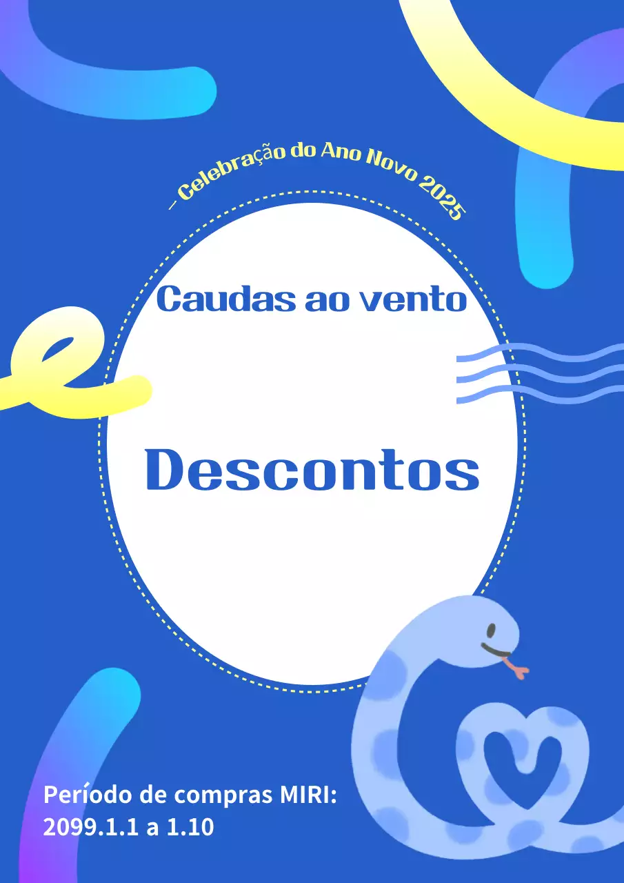 Promover uma venda de pop azul
