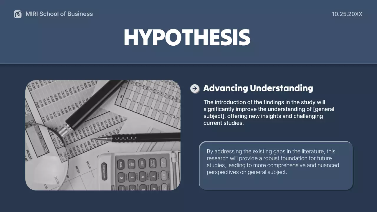 Blue Professional Thesis Presentation