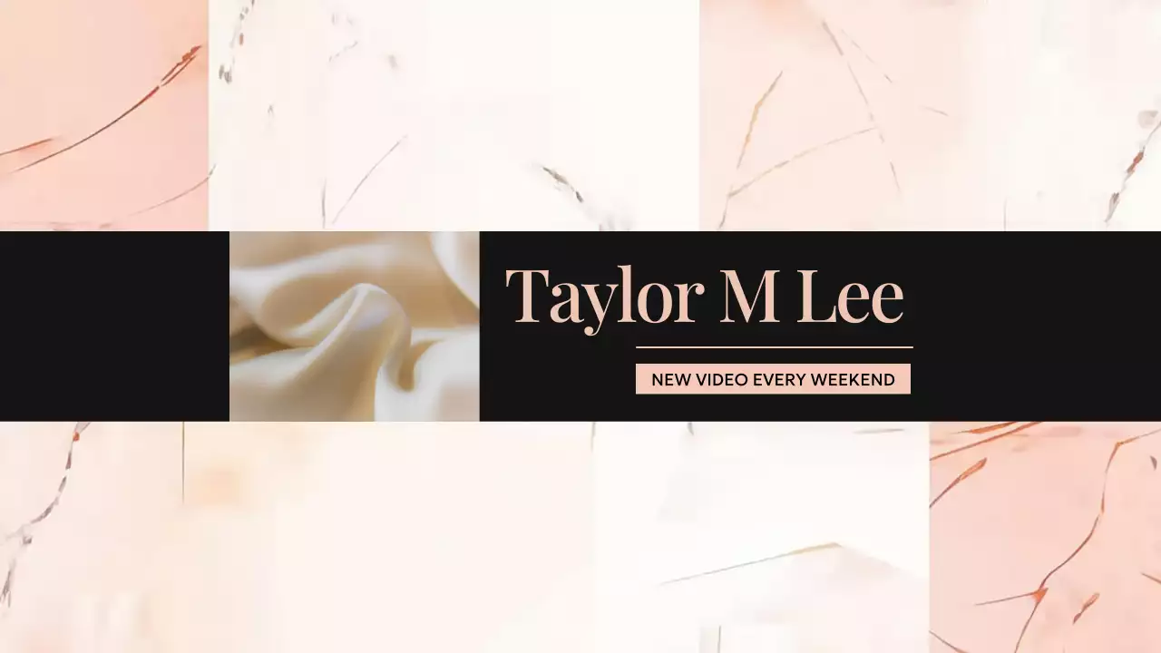 Beige Minimal Vlog Banner YouTube Thumbnail