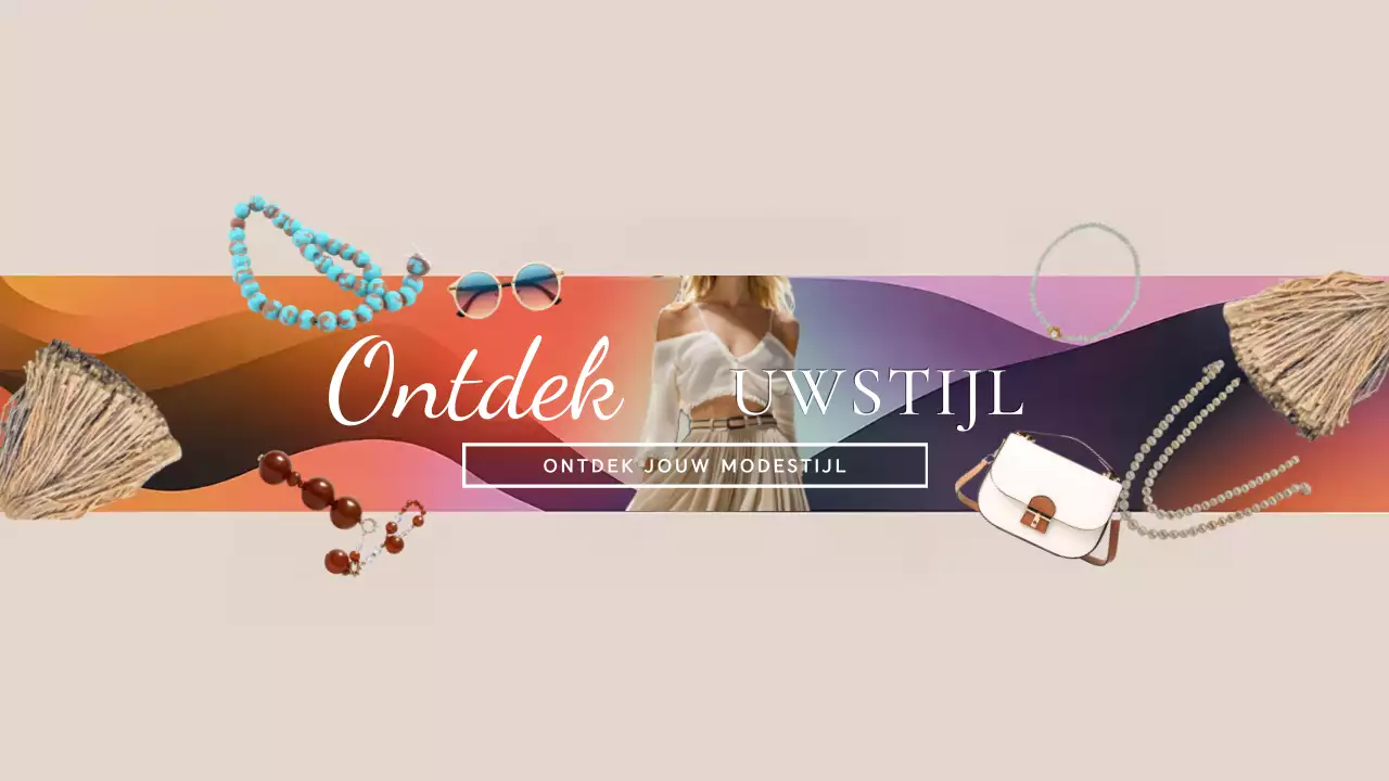 beige trendy mode advertentie