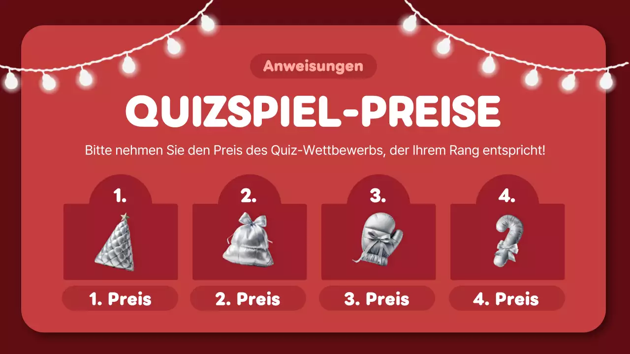 rot trendy weihnachten quiz layout