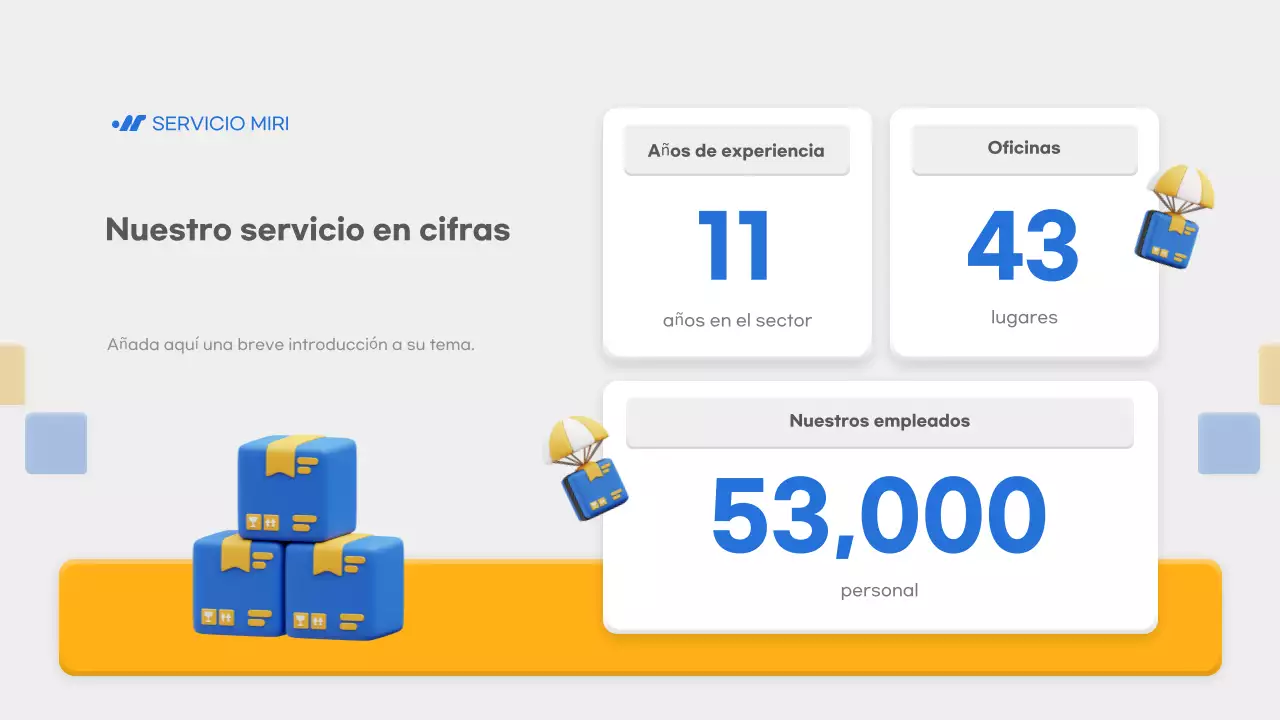 anuncio de entrega blue modern