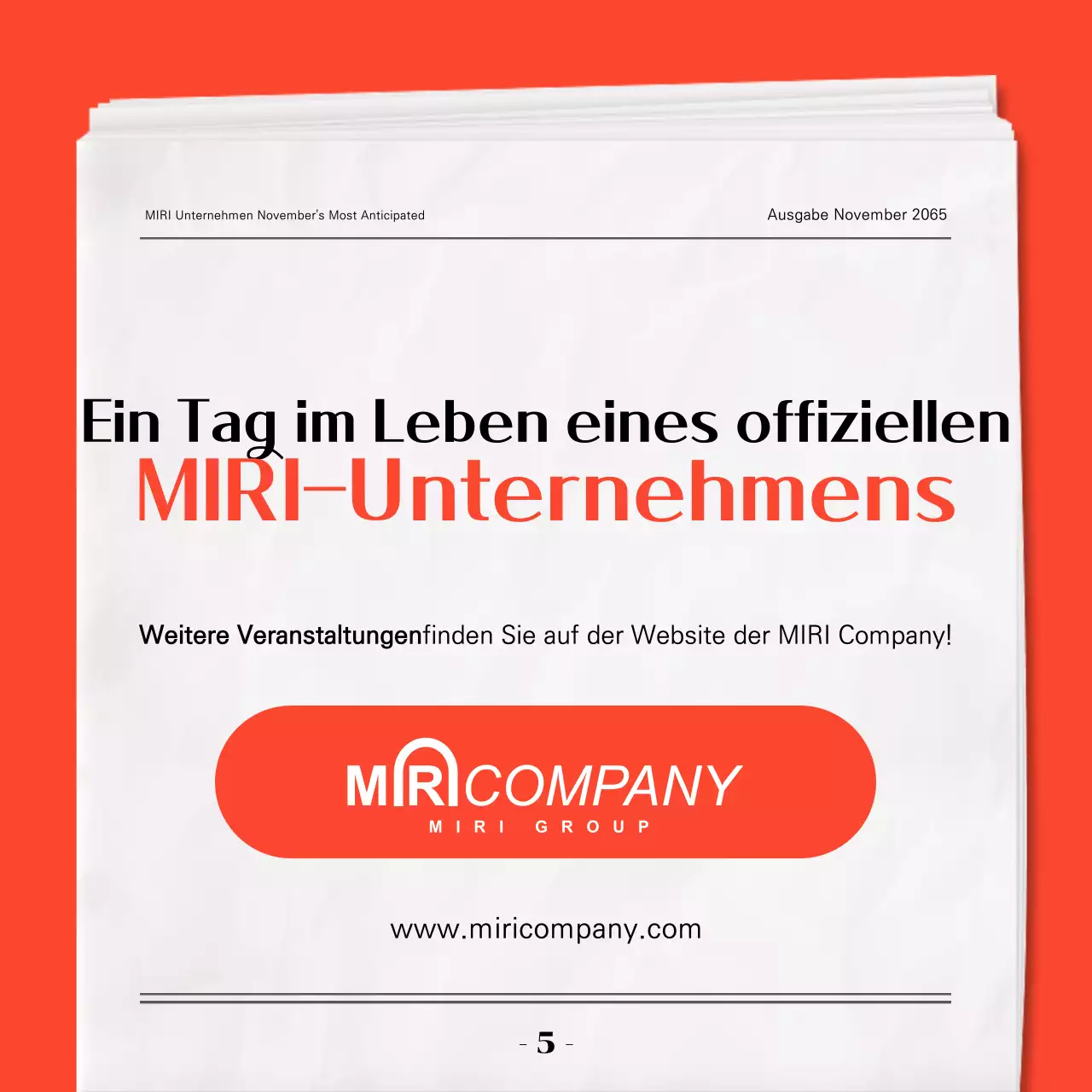 Red Modern Event Guide