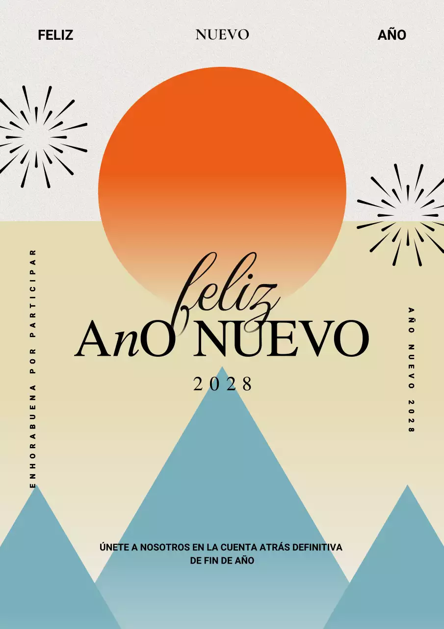 amarillo abstracto indonesia tarjeta de año nuevo