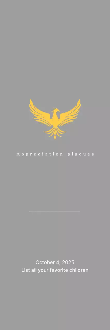 Classic golf tournament trophy with colorful phoenix decoration