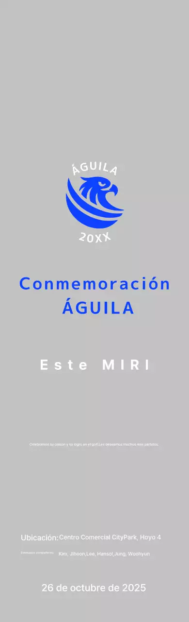 Golf Básico Azul Conmemorativo