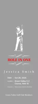 Placa de golfe clássica com uma ilustração de um golfista a jogar golfe