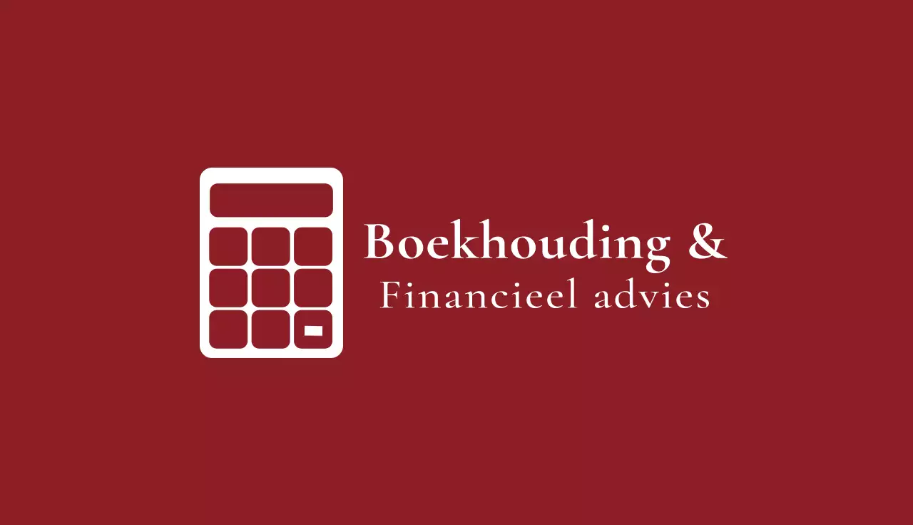 rood minimaal visitekaartje