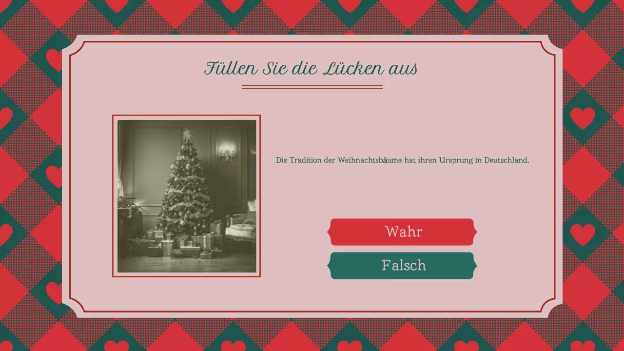 Klassisches, traditionelles Weihnachtsquiz
