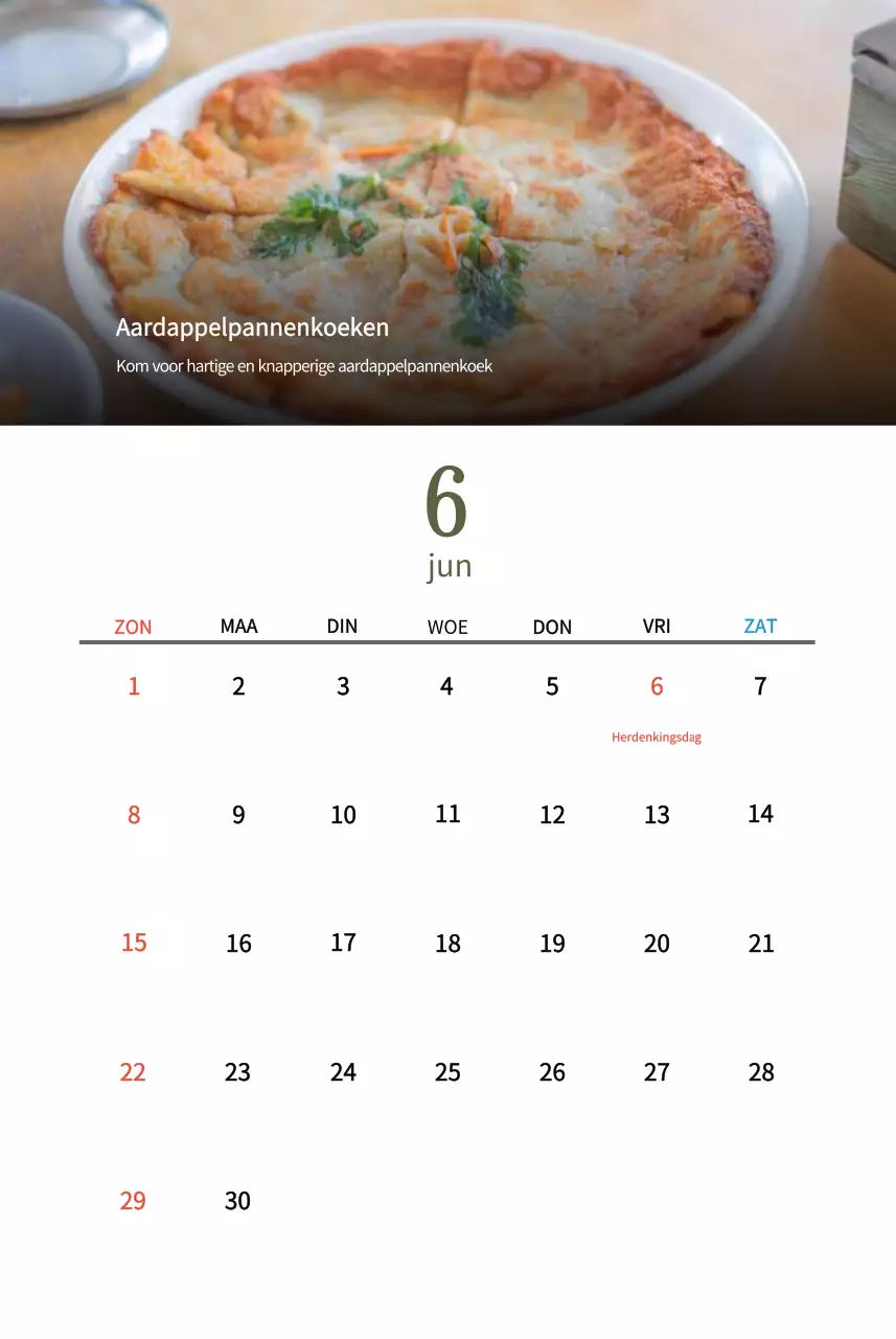 Traditioneel Koreaans restaurant concept kalender in beige