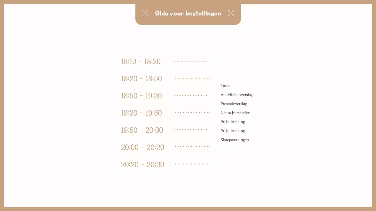 Beige eenvoudige uitnodiging voor eindejaarsfeest