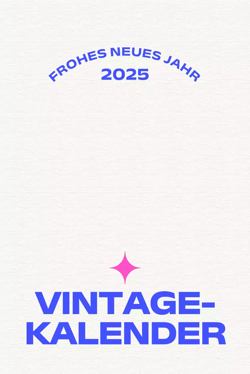 Celebrate Blue Vintage-Kalender