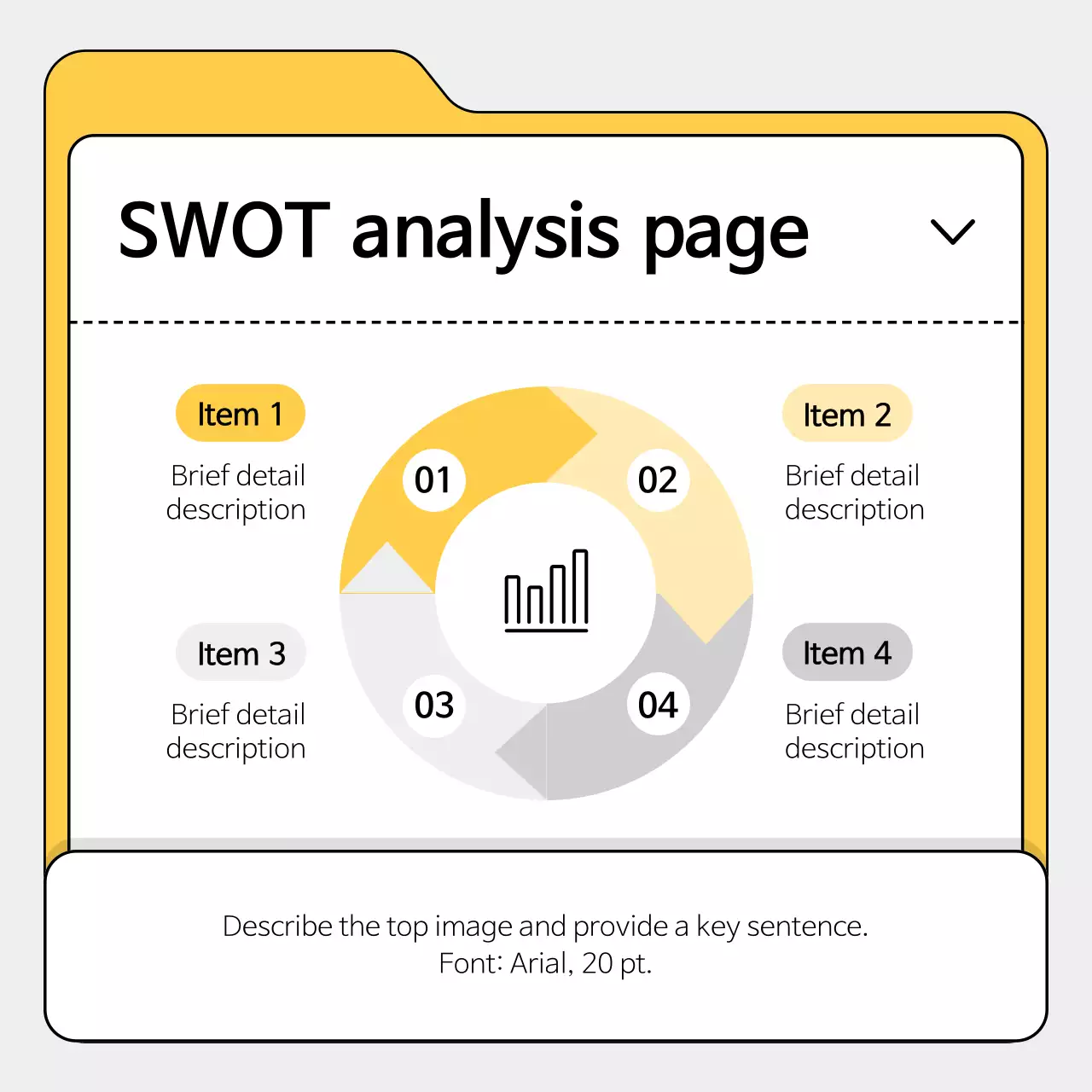 Modelo de negócio simples amarelo Instagram Carousel