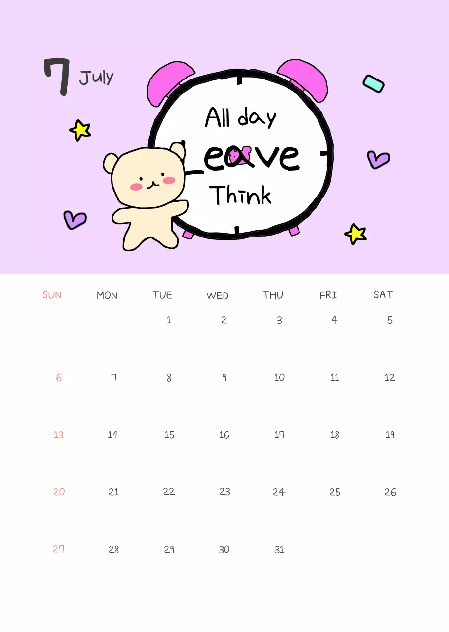 Kalender Peras Pekerja Kantor Sederhana Warna Kuning