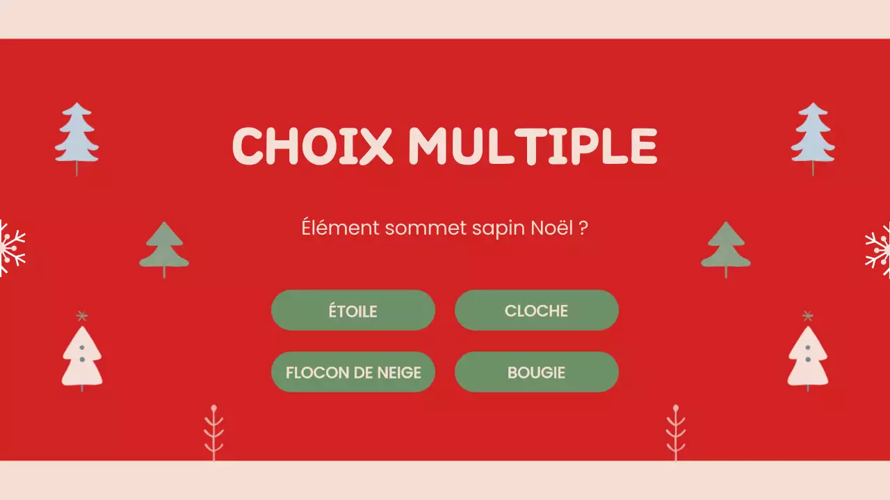 Présentation de Noël rétro rouge