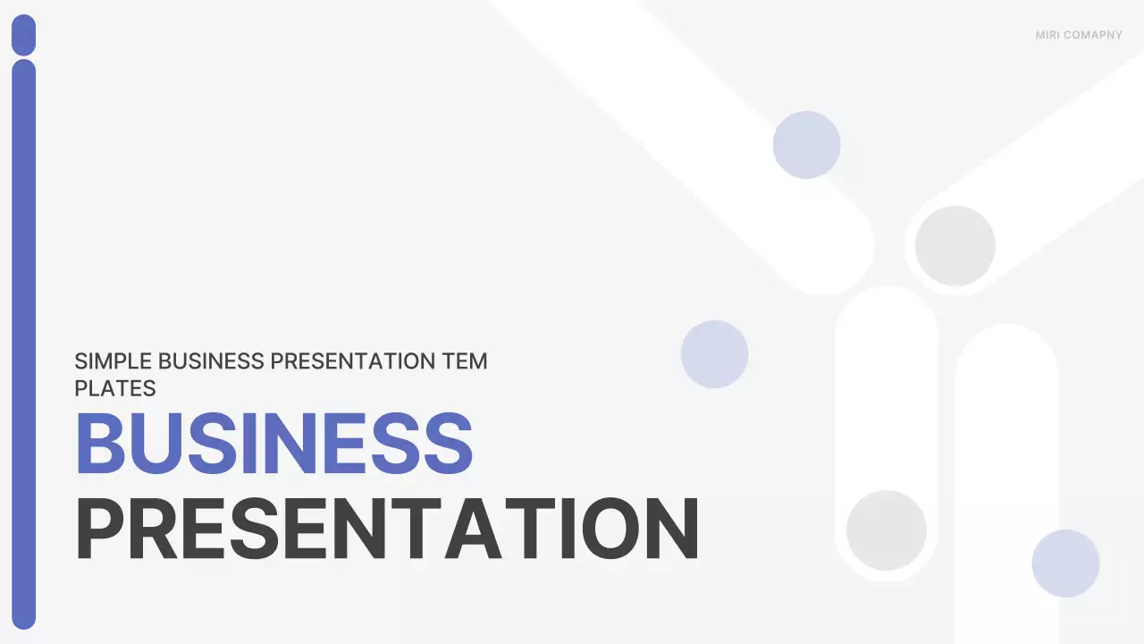 Presentasi Bisnis Biru Bersih