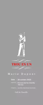 Plaque de golf classique représentant un golfeur en train de jouer au golf